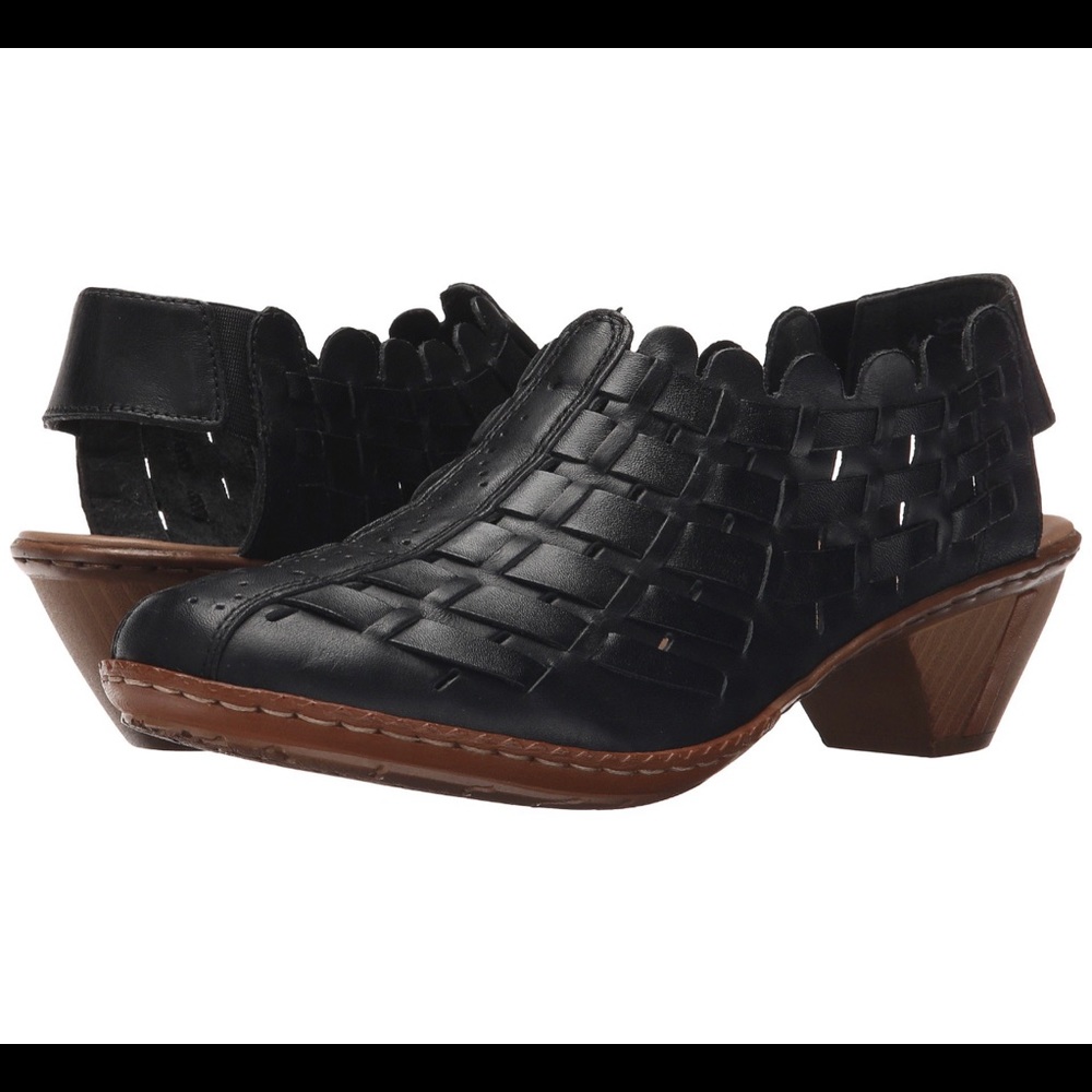 Rieker woven leather shoe
